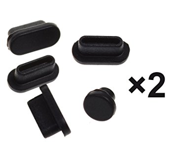 (10PCS) Anti Dust Port Plugs Cover Dust Cups for Latest Macbook Pro 13" A1706 A1708 and MacBook Pro 15" 1707 with/without Touch Bar(2016/2017 Release), Black