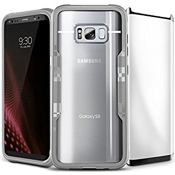 Galaxy S8 Plus Case, Zizo [Shock 2.0 Series] w/FREE [Case Friendly S8 Plus Full Black Screen Protector] Military Grade Drop Tested-PC Metallic Bumper