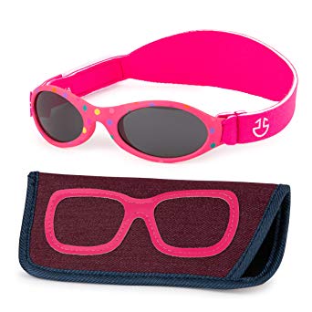 Baby Sunglasses with strap- Infant, Toddler Boy & Girl 0-12 month- Age 3, UV 400