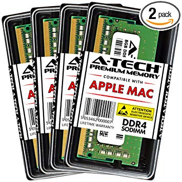 A-Tech 32GB Kit (2 x 16GB) Memory Ram for 2019 Apple iMac 27 inch Retina 5K (iMac19,1 A2115), 2018 Apple Mac Mini (Macmini8,1 A1993) DDR4 2666MHz PC4-21300 SODIMM