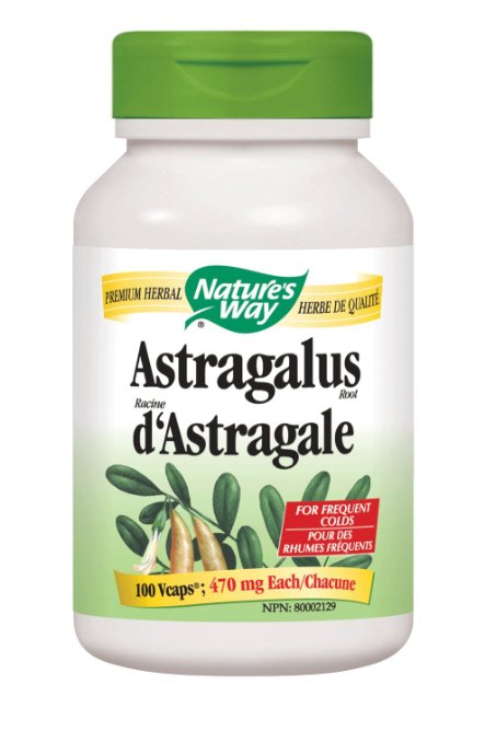 Natures Way Astragalus Root Capsules 470 mg 100-Count