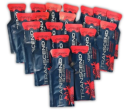 TRANSCEND 15g Glucose Gels - 20 Pouch Bulk Pack