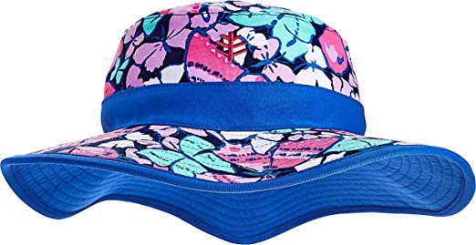 Coolibar UPF 50  Girls' Reversible Surf Bucket Hat - Sun Protective