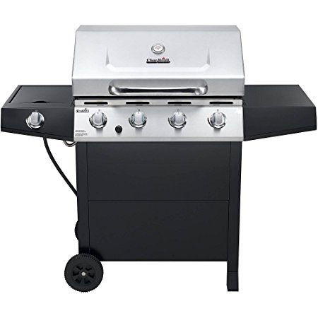 Char-Broil 4-Burner Gas Grill with Side Burner, Stainless Steel