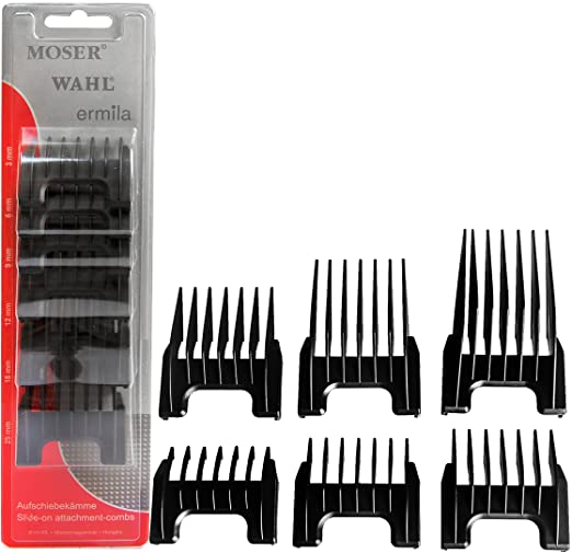 Wahl Plastic Comb Attachments for Arco/Adelar and Bravura, Black