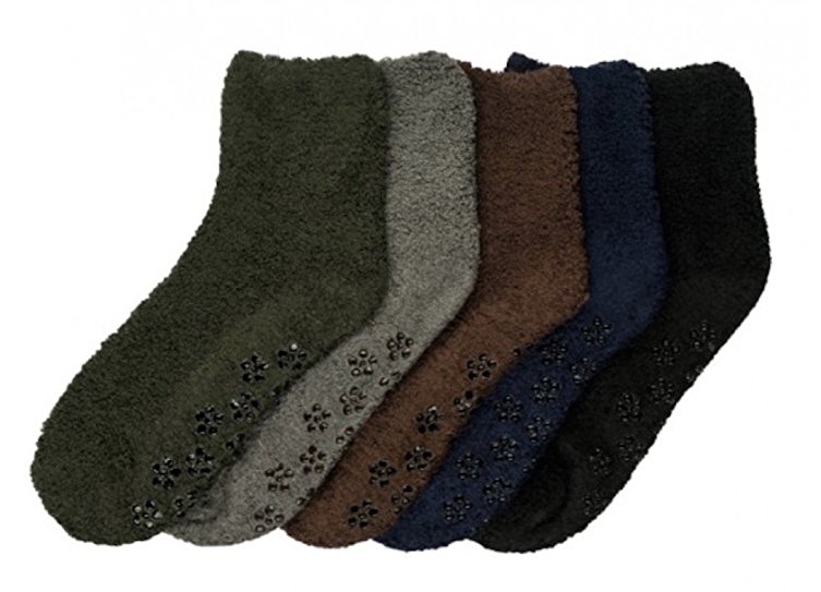 Mamia 6 Pairs Women's Cozy Slipper Socks Fuzzy Sock Multi Color