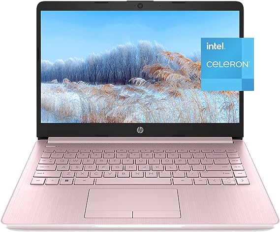 HP Newest Stream 14" HD Laptop, Intel Celeron 2-Core Processor, 8GB DDR4 RAM, 64GB eMMC, 1 Year Office 365, WiFi, Bluetooth, HDMI, RJ-45, Webcam, USB Type-A&C, w/GM Accessoy