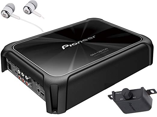 Pioneer GM-D9705 2000W Max 5-Channel GM Digital Champion Series Class-D Car Audio Stereo Amplifier w/ Wired Bass Boost Remote and Free Alphasonik Erabuds