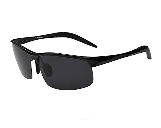 VANTSKITT Unisex Polarized Sunglasses Driver Glasses for Women and Men Al-Mg Alloy Frame UV400