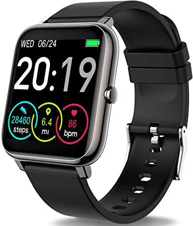 Rinsmola Smart Watch for Android Phones, Fitness Tracker 1.4" Full Touch Screen, Smartwatch for Men Women Heart Rate Monitor, Step Counter, IP67 Waterproof Fitness Watch Compatible with iPhone Samsung