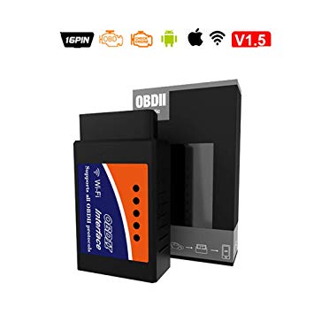 Sushiyi Gear OBD2 Scanner & WiFi Car Code Reader, Wireless Car Diagnostic Scan Tool for iOS,Android and Windows Devices, Diagnose 3000 Car Codes Check Engine Lights Instantly - Fit Most Vehicles
