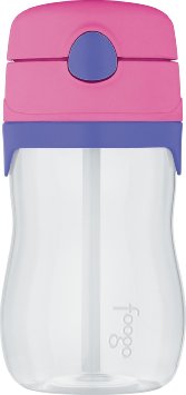 THERMOS FOOGO 11-Ounce Straw Bottle, Pink/Purple