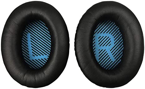 Emoly Professional Bose Headphones Replacement Ear Pads Kit - Earpads Compatible with Bose QuietComfort 15 QC15 QC25 QC2 QC35/ Ae2 Ae2i Ae2w SoundTrue & SoundLink (Around-Ear Only) - Blue