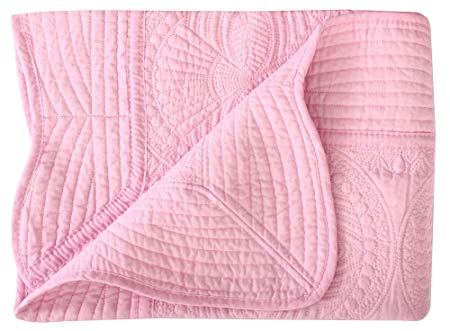 All Weather Lightweight Embossed Toddler Baby Quilt Warm Blanket