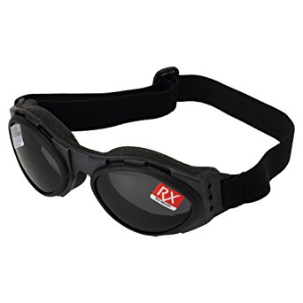Bobster Bugeye Goggles,Black Frame/Amber Lens,one size