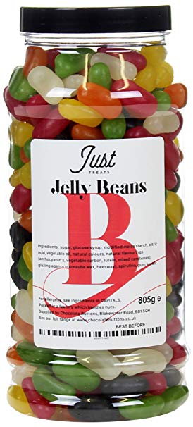 Traditional Jelly Beans Gift Jar from the A-Z Retro Sweet Shop Collection