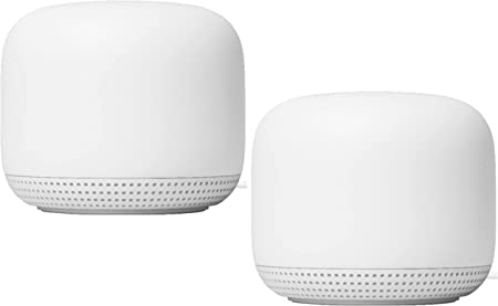 Google Nest WiFi Access Point Non-Retail Packaging - Connect to AC2200 Mesh Wi-Fi 2nd Gen (2-Pack, Snow)