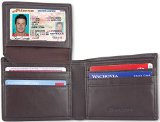 Top Rated RFID Blocking Leather Wallet  Stop Rated RFID Blocking Mens Leather Wallets Stop Electronic Pick Pocketing Works Against Identity Theft and Credit Card Data Breach by Stopping RFID Scans