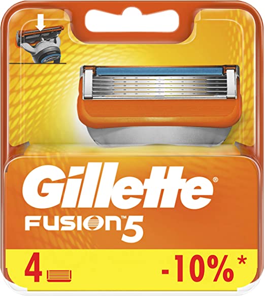 Gillette Fusion5 Razor Blades for Men with 5 Anti-Friction Blades for A Shave You Barely Feel