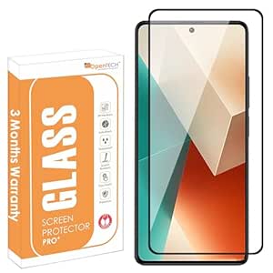 OpenTech Smartphone Tempered Glass Screen Protector Compatible For Xiaomi Redmi Note 13 / Redmi Note 13 Pro With Edge To Edge Coverage And Easy Installation Kit