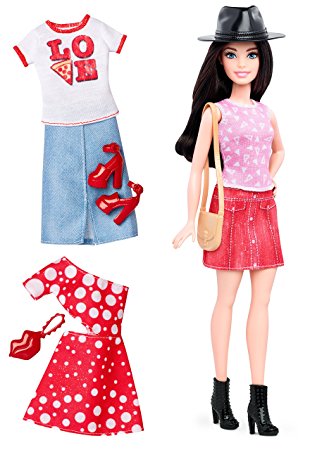 Barbie Fashionistas Doll & Fashions Pizza Pizzazz, Petite Dark-Haired