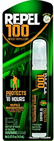 Repel 94098 100-Percent Deet Insect Repellent, 0.475-Ounce Pen Size Pump Spray