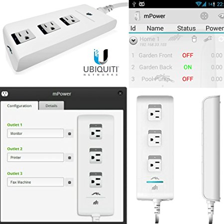 Ubiquiti mPower mFi 3-port Power (EU and US) Wifi