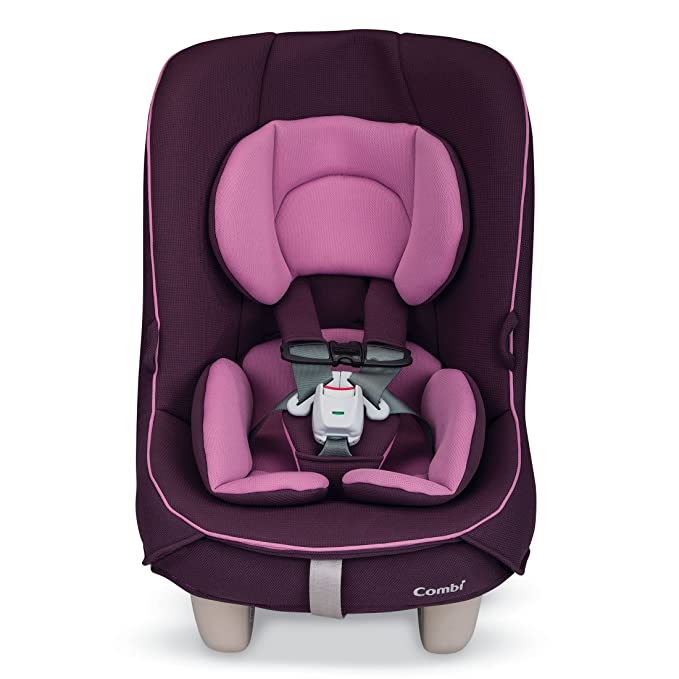 Combi Coccoro Streamlined Lightweight Convertible Car Seat | 3 Across In Most Vehicles | Ideal for Compacts | Quick Install | 50% Lighter Than Other Leading Brands | Tru-Safe Impact Protection | Grape