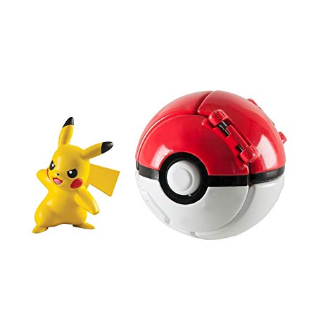 Pokemon Throw N Pop Poke Ball with Pikachu Action Figure Toy Set