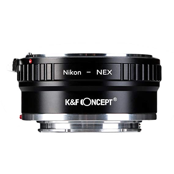 Copper Adapter K&F Concept Lens Mount Adapter Compatible with Nikon AI Lens to Sony NEX E-Mount Camera Body