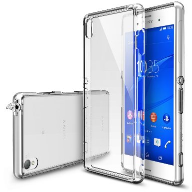 Xperia Z3 Case - Ringke FUSION Case Free HD FilmDustampDrop ProtectionCRYSTAL VIEW Shock Absorption Bumper Premium Hard Case for Sony Xperia Z3 - EcoDIY Package Not for Z3  Z3 Compact  Z3 Dual  Z3v  Z3 Tablet