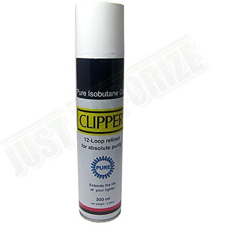 Clipper 12-Loop Refined Butane Gas - 300ml (1 Can)
