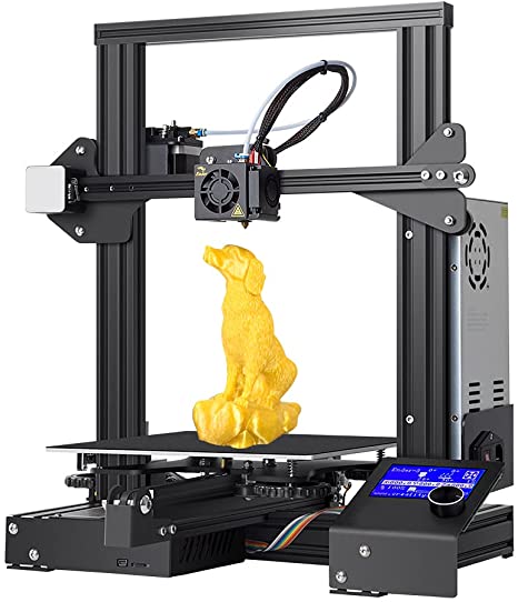 Creality Ender 3 3D Printer FDM Fully Open Source Resume Printing 220x220x250mm High Precision All Metal Frame Printers Ideal for Beginners Kids Student