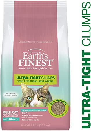 Four Paws Earth’s Finest Cat Litter, Premium Clumping, Lightweight