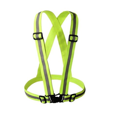 Reflective Vest - Safety Gear For All Manner Of Outdoor Activities Including Running, Walking, Hiking And Cycling - Provides High Visiblility Day And Night - Light Weight And Easily Adjustable