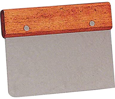 American Metalcraft DS6704 Stainless Steel Dough Scraper with Wood Handle, 4-1/2-Inch