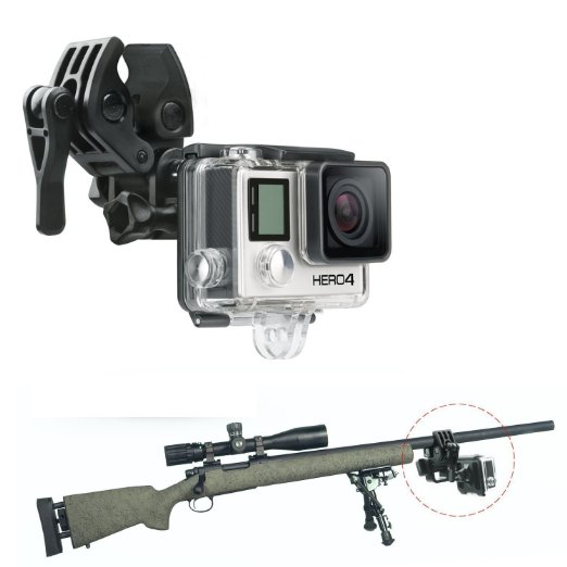 C-Mall Gun / Fishing Rod / Bow Active Sportsman Mount for GoPro Hero 3, Hero 3 , Hero 3 Plus, Hero 4 Action Cameras