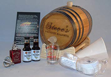 2 Liter Custom Engraved American White Oak Whiskey Flavoring Gift Set (Kentucky Bourbon)
