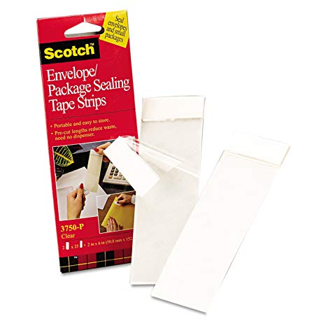 3M 3750P Scotchpad Packaging Tape Pad, Clear 2" Wide x 6" Long