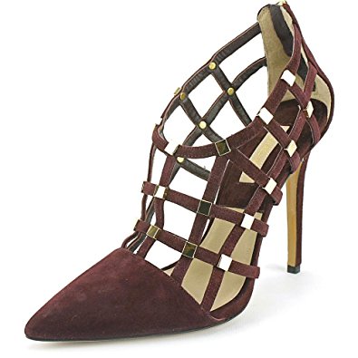 Michael Kors Agnes Women US 8 Burgundy Heels EU 38