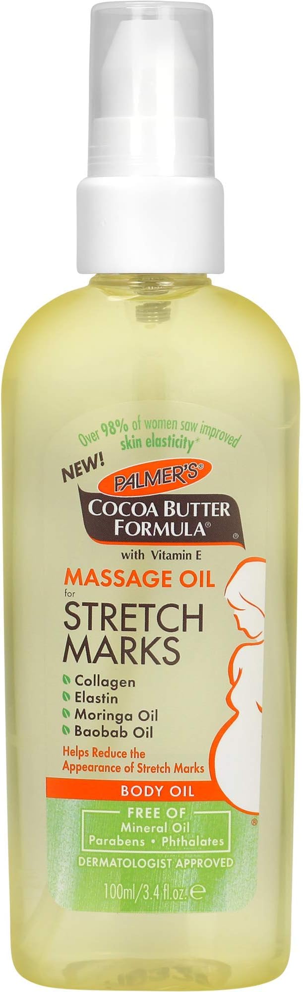 Palmers Cocoa Butter Formula Massage Oil For Stretch Marks Oil Women 3.4 oz