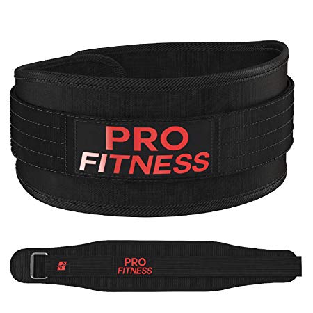 ProFitness Weight Lifting Belt for Women (4 Inchs Wide) - Comfortable & Durable Weightlifting Workout Belt - Great Lower Back & Lumbar Support for Squats, Deadlifts, Cross Training, Gym Workouts