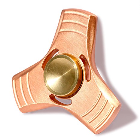SUNKONG Triangle EDC Hand Spinner Fidget Toy Ultra Durable with Pure Copper Body, Hybrid Ceramic Ball Bearings, Spinning Time up to 6 Minutes