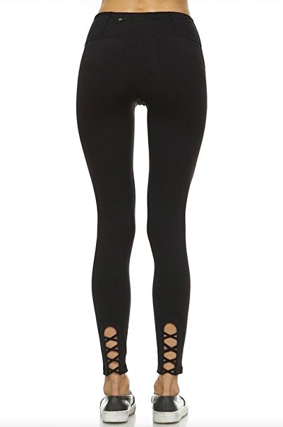 Mono B Women's Performance Activewear - Yoga Leggings with Sleek Contrast Mesh Panels