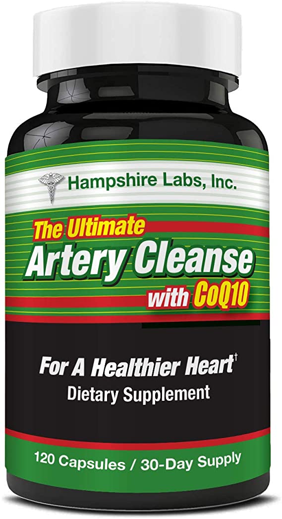 Ultimate Artery Cleanse Supplement for Heart Health Support, addresses Poor Circulation and clogged Arteries Caused by Plaque buildup. Supports Clean and Supple Arteries. 30 Day Supply.