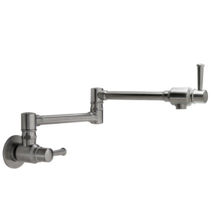 Geyser GF47-B Stainless Steel Pot Filler Kitchen Faucet Wall Mount 2 Handles