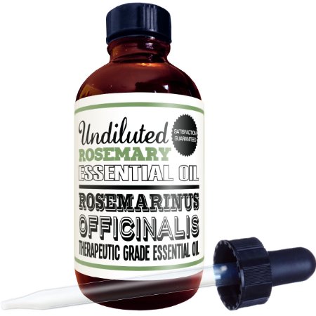 Rosemary Oil Premium Therapeutic Grade 4 Ounce Essential Oil for Aromatherapy with Free Dropper and Ebook