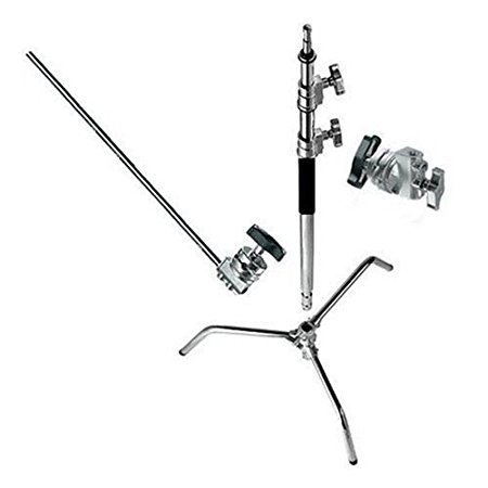 Cowboystudio Photography Steel C-Stand, Complete with a 40-Inch Detachable Base, C-Stand with Grip Kit, and Extension Arm
