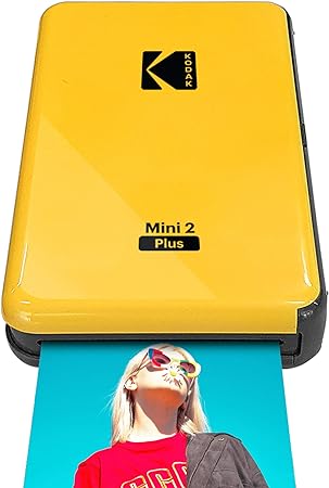 KODAK All-New Mini 2 Plus Bluetooth Portable Photo Printer with 4Pass Technology - Yellow