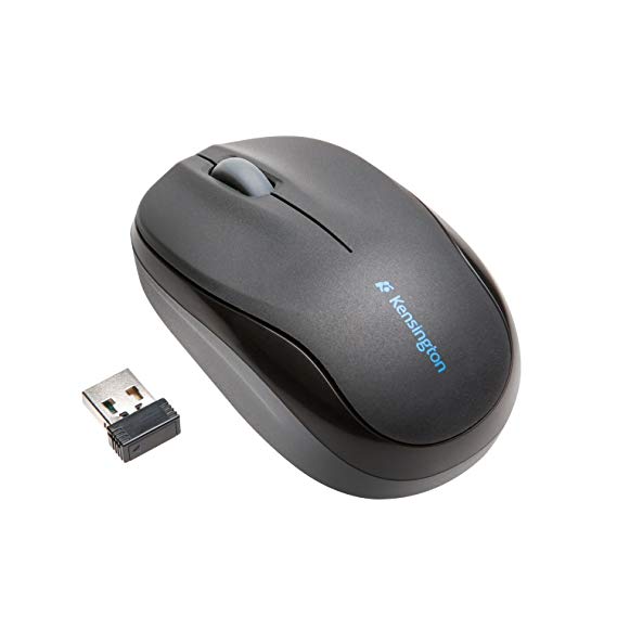 Kensington Pro Fit Mobile Wireless Mouse with Nano Receiver, Black (K72366US)